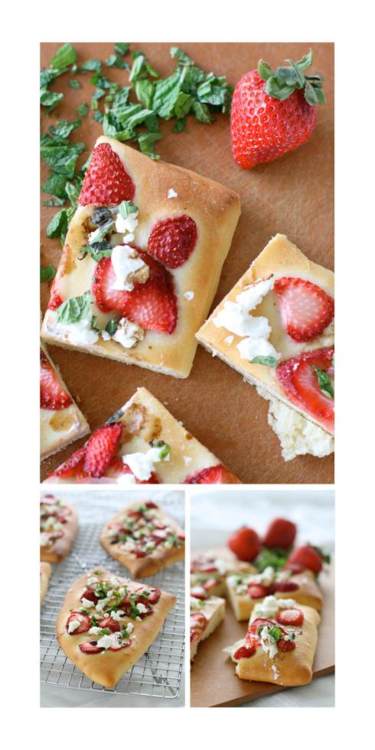 Strawberry and Goat Cheese Focaccia!