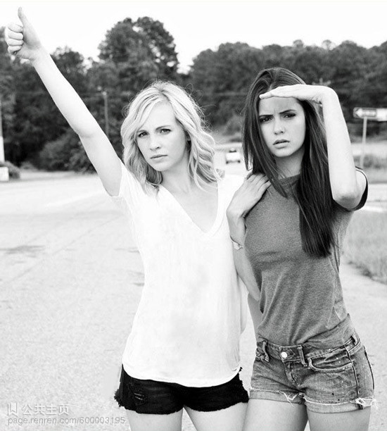 Thera✿Candice Accola and Nina Dobrev Pose Together in Their Very First Photoshoot