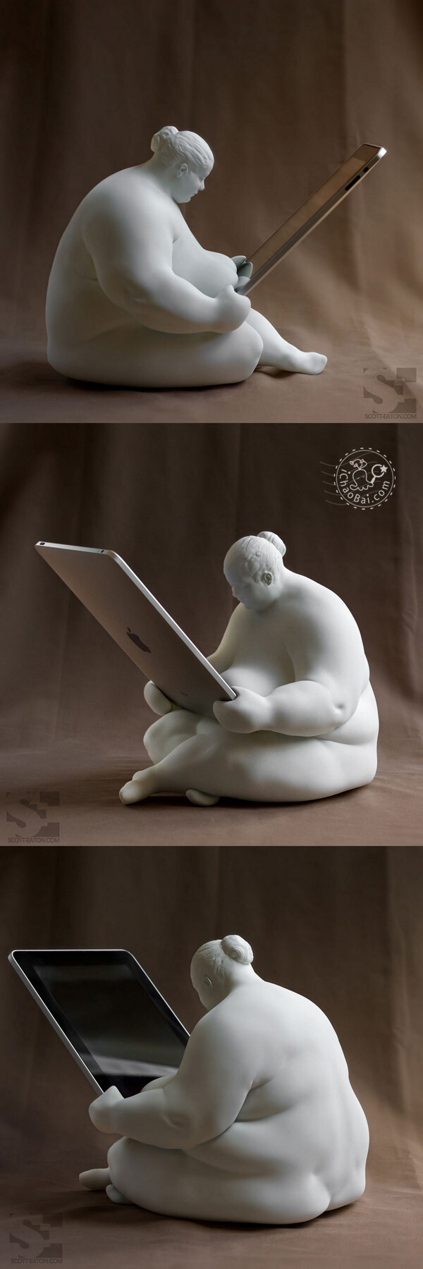 维纳斯iPad充电同步底座~另类女神Look~Venus of Cupertino iPad Docking Station