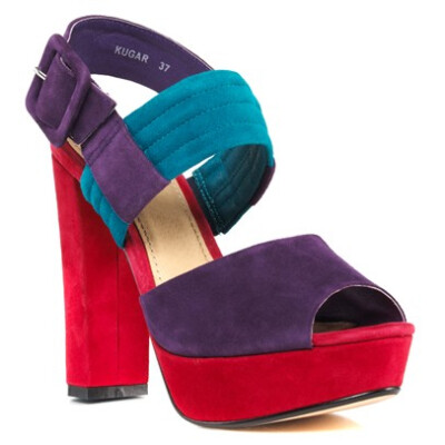 RMK Heels-KUGAR-MULTI SUEDE