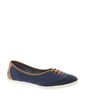 Image 1 of Fred Perry Larks Linen Canvas Flat Shoes