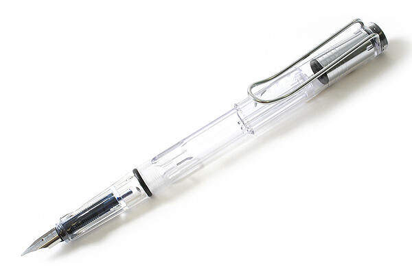 Lamy Fountain Pen - Vista Model - Medium Nib - Clear Body & Chrome Clip - LAMY L12M