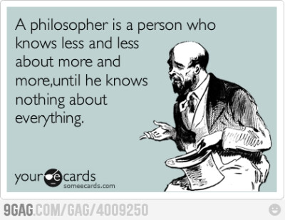 A philosopher is..