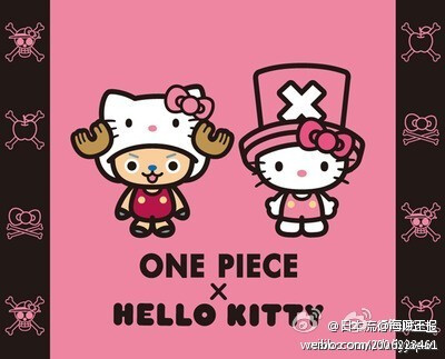 海贼王与Hello Kitty实现合作的图片公布。「ONE PIECE × HELLO KITTY」