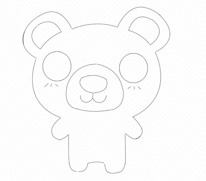 不织布图样——轻松熊1