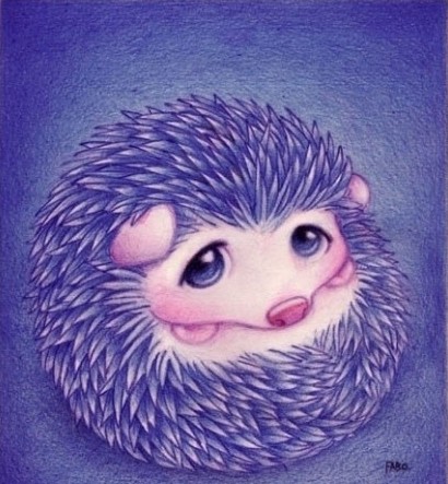 洪都拉斯画家Fabo的插画作品 之小刺猬