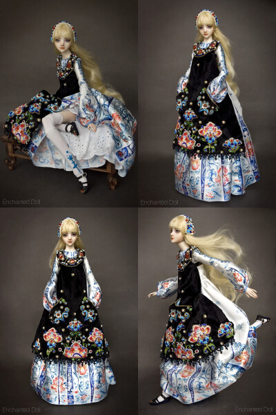 图为“Alice 2008”（爱丽丝）。Enchanted Doll 翻译过来就是“被施了魔法的人偶"。由金发俄裔女孩Marina Bychkova创造。