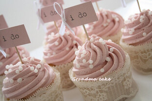 cupcake "I DO"婚礼系列纸杯蛋糕