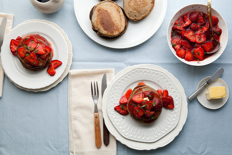 Meyer Lemon Buckwheat Pancakes