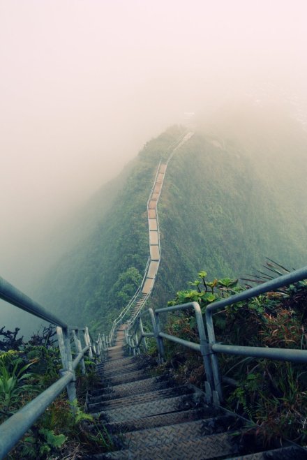  夏威夷歐胡島上的天梯