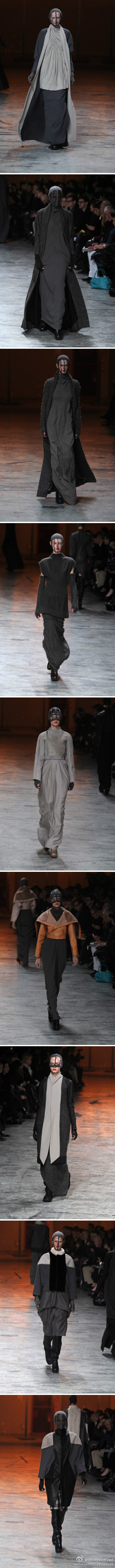 Rick Owens Womens 2012 Fall: Rick Owens女装在自己这个区隔真是不太有竞争对手,RO要做的只是坚持自己并超越自己