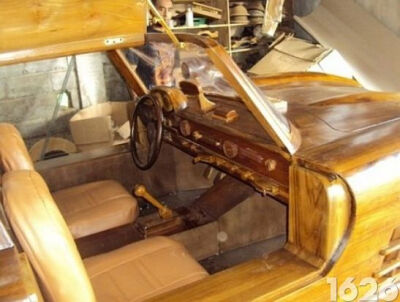 实木雕刻欧翼Benz跑车经典再现 03