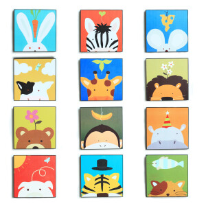 无框画 装饰画 版画 动物园系列