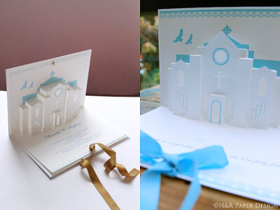 Personalised Pop-up Card (Church)