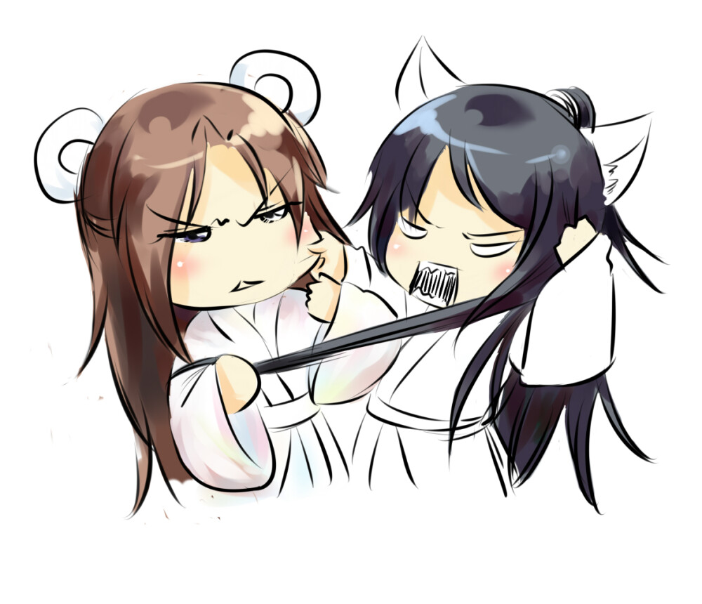 朗月笑长空，猫鼠一家亲，展昭白玉堂