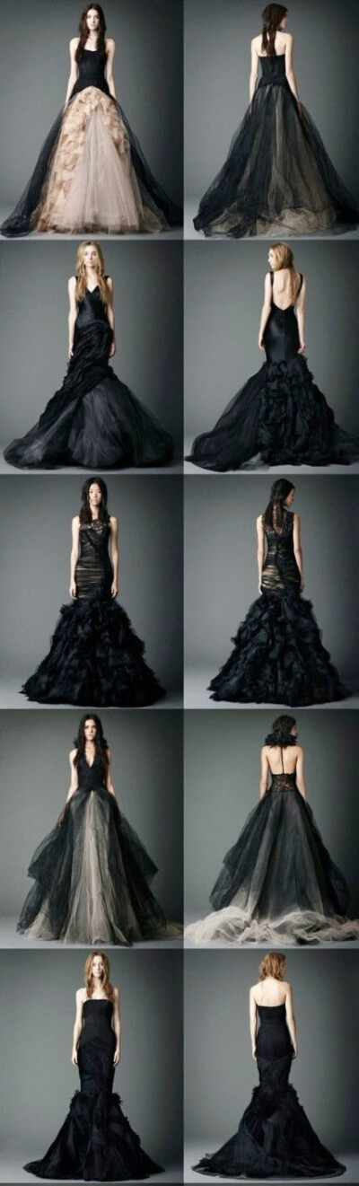 Vera wang black &amp; nude~~超美的蕾丝婚纱~~