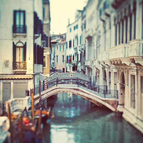 SALE - Venice photo - Venice canal, Italy - Blue Venice - Fine art travel photograph