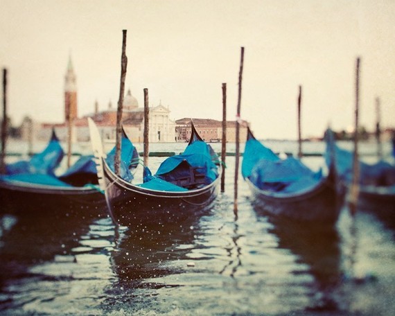 Venice Photo, Gondolas, Italy, Travel Photography - Sploosh