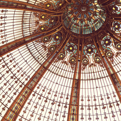 Paris Photography, Art Nouveau Stained Glass, Autumn Colors, Galeries Lafayette - Splendor in the Glass