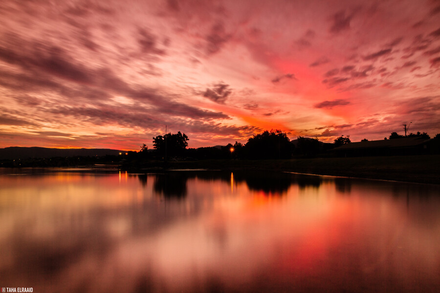 Photograph Sunset Reflection on the Lake by Taha Elraaid on 500px