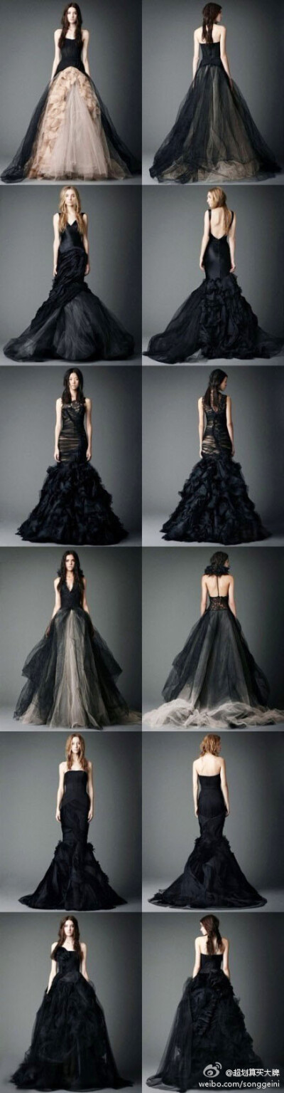 Vera wang black & nude~~超美的蕾丝婚纱~~~~~~~