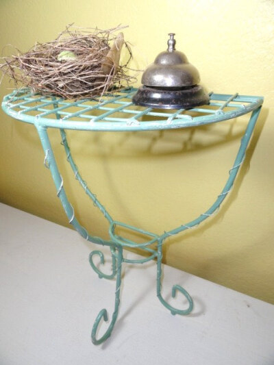 Vintage French Wrought Iron Shelf