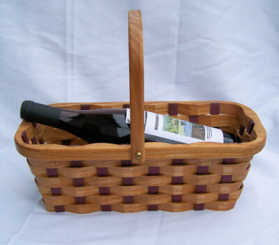 wine bottle carrier basket