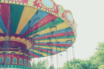 Amusement park 摄于去年夏天 炎夏里去游乐园找颜色