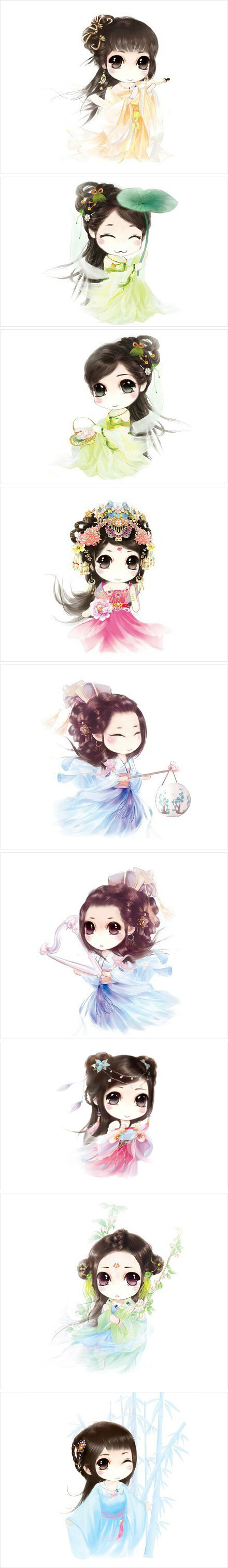 古装系萌妹纸Q版