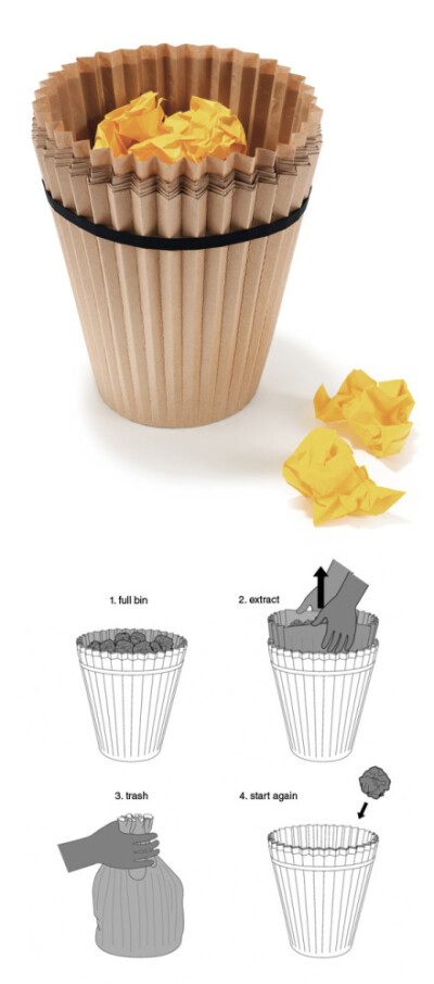 环保废纸篓 美感又实用