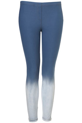 Petite Bleach Dip-Dye Leggings