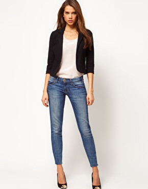 Image 4 of ASOS Ponti Cute Curved Lapel Blazer