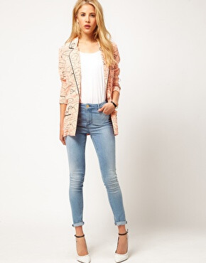 Image 4 of ASOS Pyjama Blazer In Speech Bubble Print