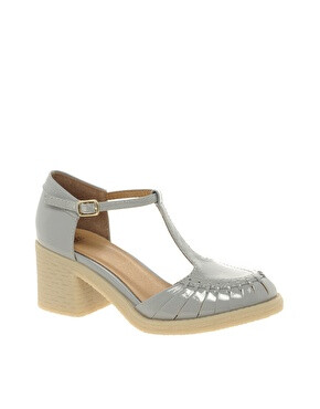 Image 1 of ASOS SALON SCOUT Patent T-Bar Mid Heels