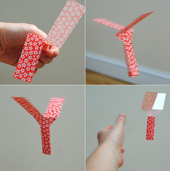 Make this Whirlybird while traveling, just like flying :)