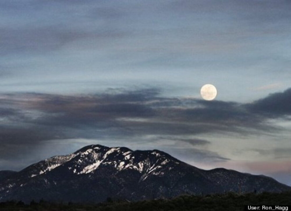 moon over Arroyo Hondo Mesa, New Mexico