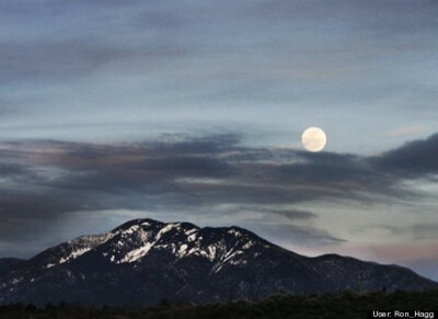 moon over Arroyo Hondo Mesa, New Mexico