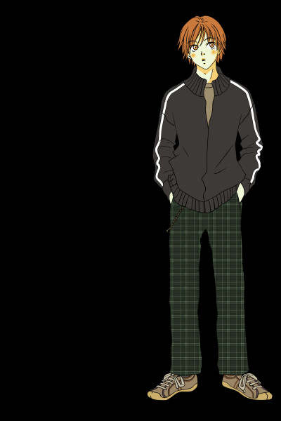 lovely_complex male ootani_atsushi signed transparent_png vector_trace