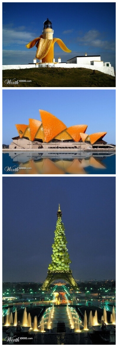 如果世界地标是这样的。。