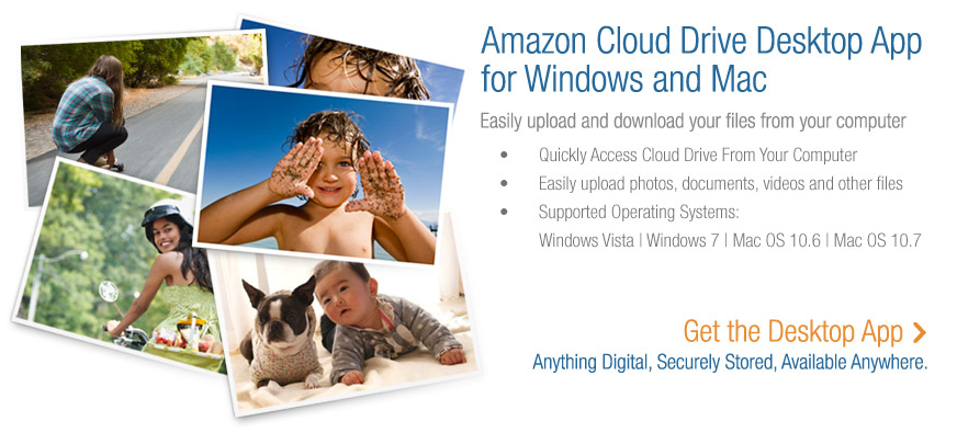 amazon Cloud Drive desktop app for windows and Mac...........