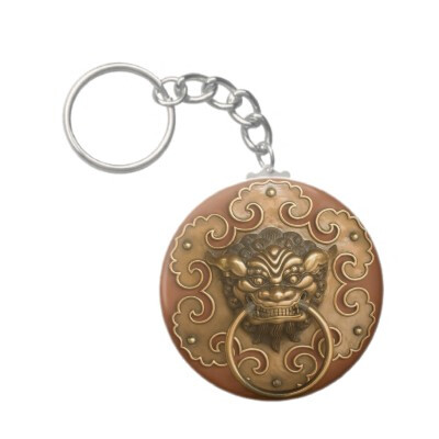 Classic Chinese Lion Keychain by BengLim