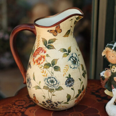 欧式陶瓷客厅落地花瓶