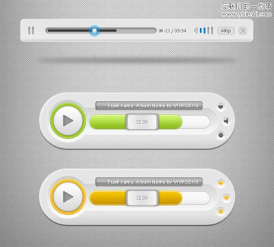 Free Media Player UI: Free PSD Template