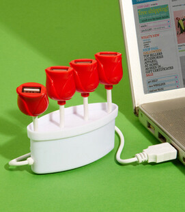 USB Tulip Hub 玫瑰花 USB 多口 接头