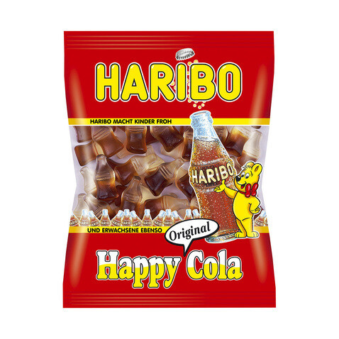 德国haribo哈瑞博快乐可乐味软糖100克这是最正的橡皮糖牌子哦