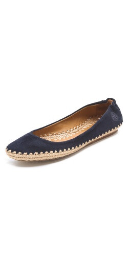 Tory Burch Holliday Suede Ballet Espadrilles