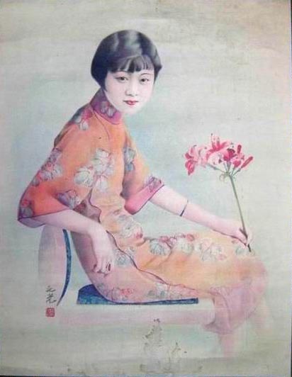 老上海画片上的“潮”女