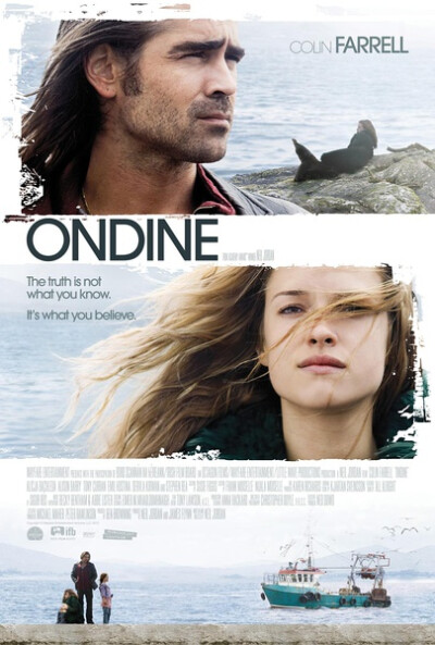 水中仙 Ondine (2009)，爱尔兰 / 美国电影， 尼尔·乔丹 Neil Jordan导演兼编剧； 柯林·法瑞尔 Colin Farrell/艾丽卡·巴赫蕾达-库鲁斯 Alicja Bachleda主演