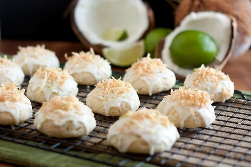 coconut ricotta lime cookies.