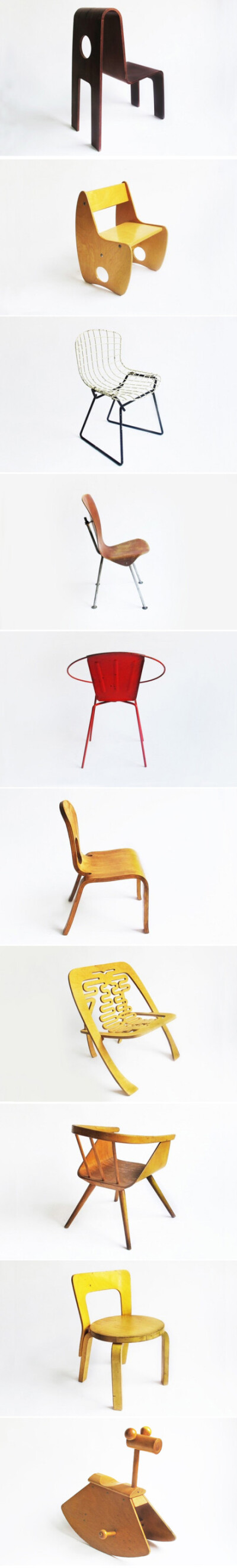 Partners &amp; Spade和Mondo Cane最近在纽约举办了一个以儿童椅为主题的展览“Kids Chairs!” ，展出了1890-1990这一百年里出现的50张经典儿童椅作品。